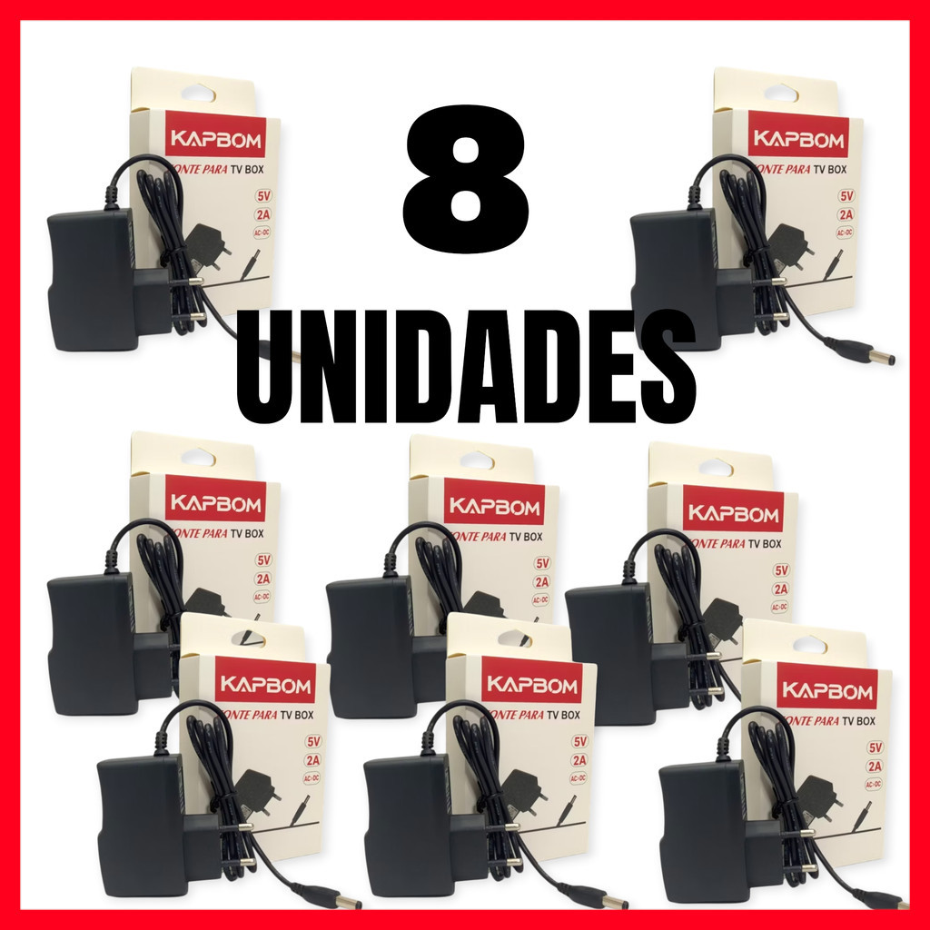 Atacado Kit 5/8 Fonte De Energia Para Tv Box 5v 2a