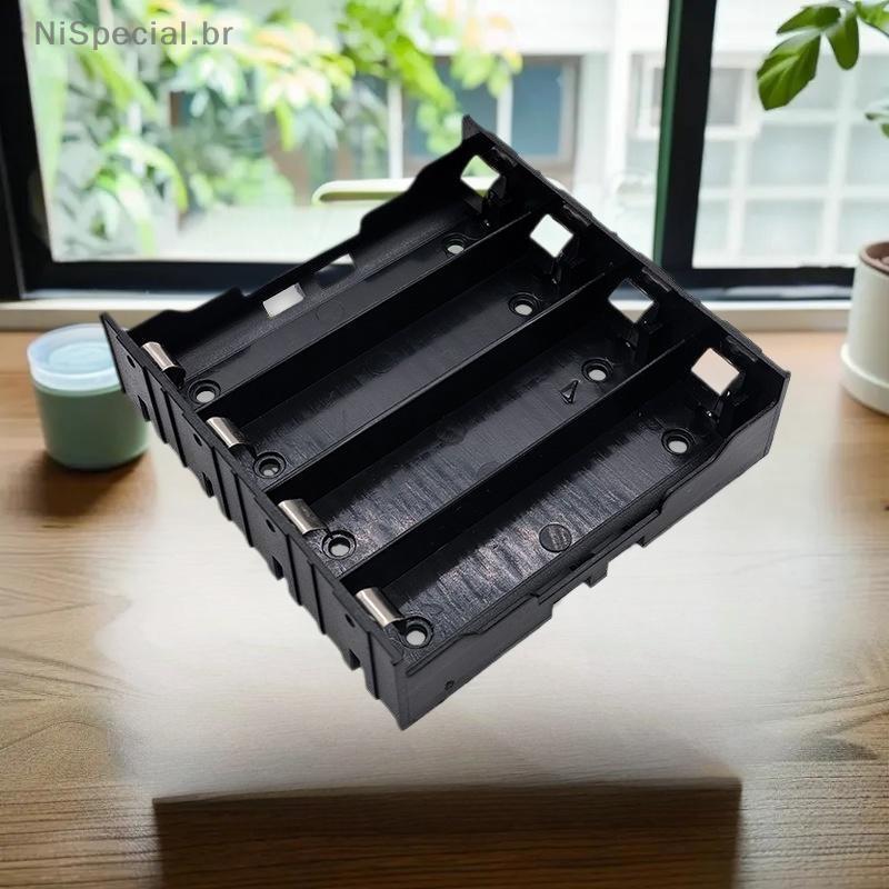 [Nis] 1 Unidade 18650 Caixa De Bateria Paralela Shell 18650 Paralelo 1/2/3/4 Slot Suporte Armazenamento Acessórios DIY [