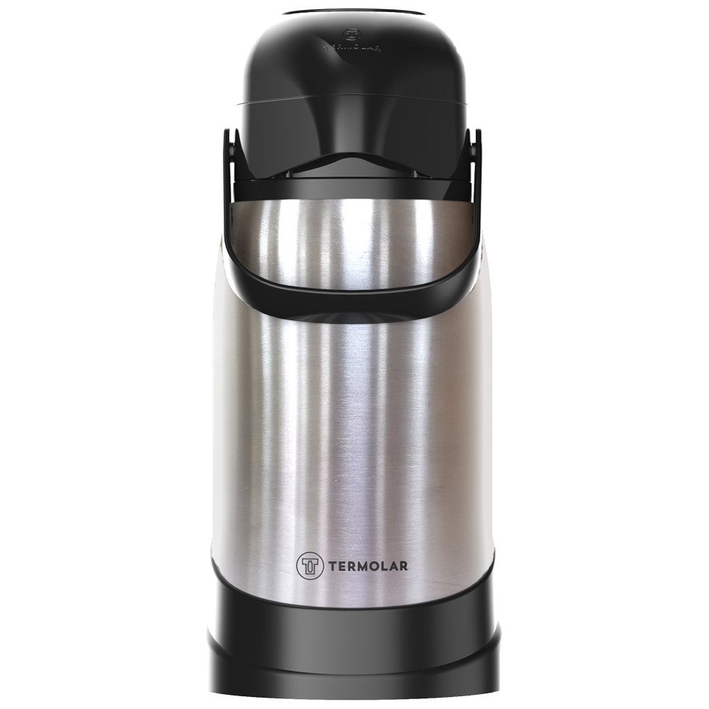 Garrafa Térmica R-Evolution 100% Inox 1.2L com Bomba Termolar em Oferta na Shopee