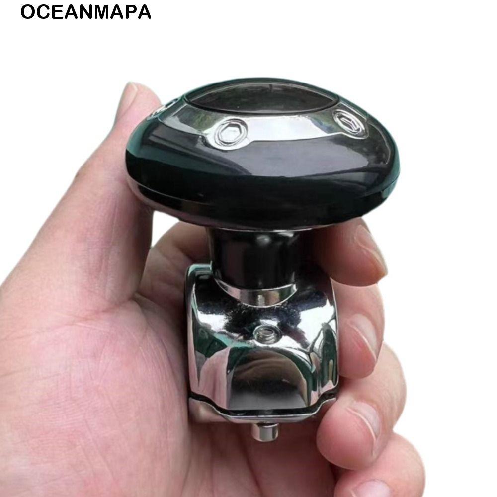 Botão Giratório Do Volante OCEANMAPA , Alça Giratória Da Bola Adaptador , Acessórios Pretos Carro