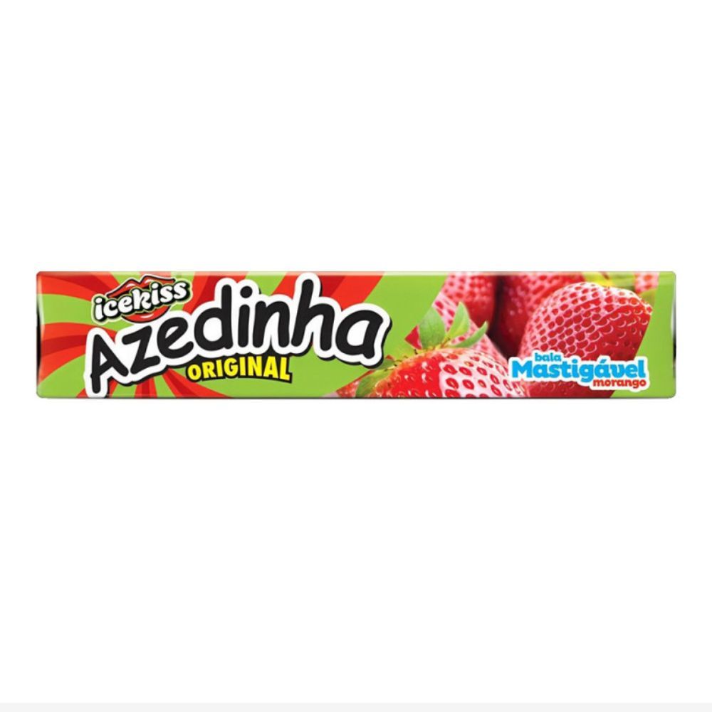 Bala icekiss Azedinha Original Mastigável Morango 35g em Oferta na Shopee
