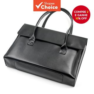 Bolsa Feminina de Couro PU para Laptop 13/14/15.6/16 Polegadas para Macbook Air, Tablet, HuaWei MateBook, Thinkpad, em Oferta na Shopee