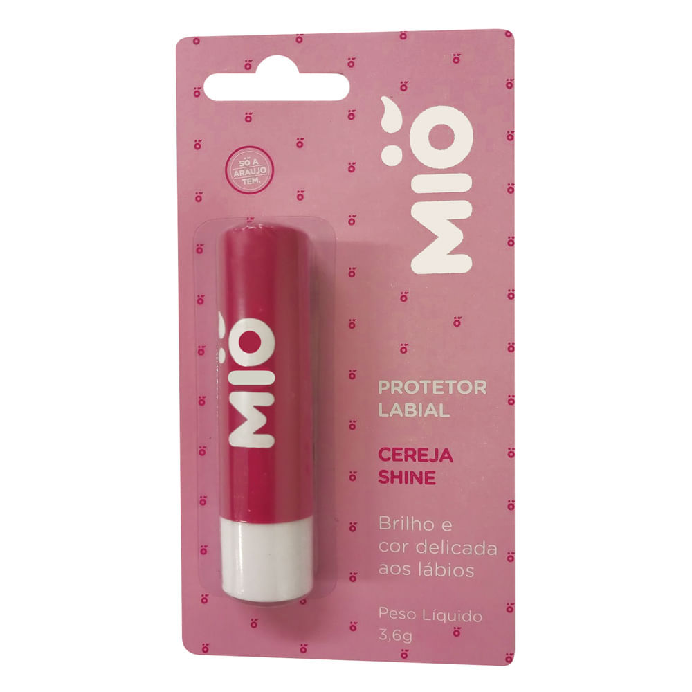 Protetor Labial Mió Sabor Cereja Shine 3,6g em Oferta na Shopee