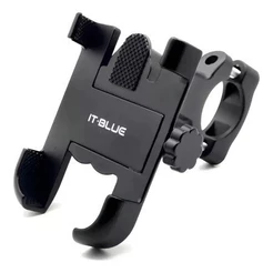 Suporte de celular para moto e bike liga de alumínio ajustável estável gira 360 graus Universal