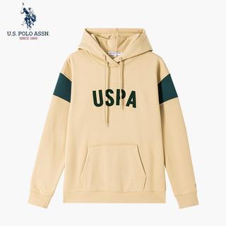 Uspoloassn American Poloassn Association Outono Inverno Homens Engrossado Lã-Velo Pulôver Quente Hoo
