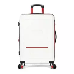 Mala de Viagem Bordo Juvenil ABS Strike Expansiva TSA Rodas 360 Up4you - Branco
