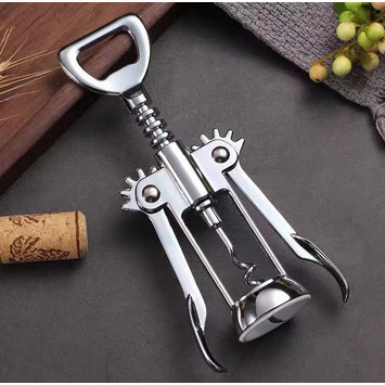 Abridor de Vinho Manual Saca Rolha de Vinho em Aço Inox Saca-Rolhas