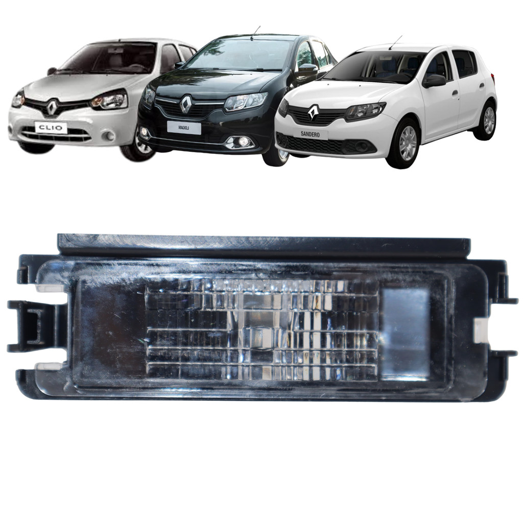 Lanterna Luz De Placa Renault Clio 2000 A 2016 Logan Sandero 2011 A 2017