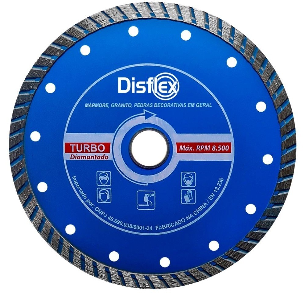 Disco diamantado turbo 230 mm para concreto - 21.013 Disflex