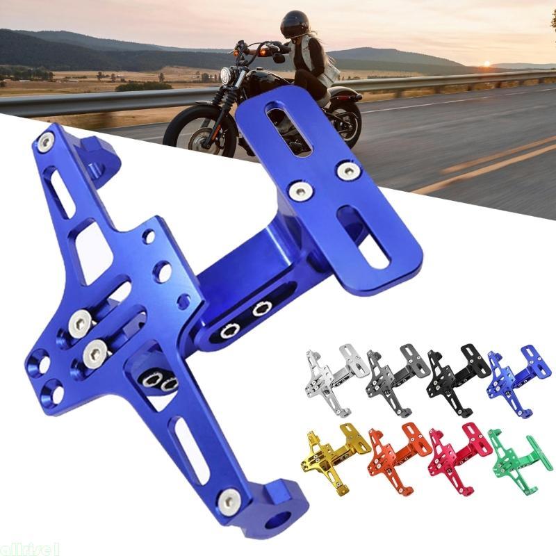 Todos Os Da Placa Matrícula Motocicleta Licença Traseira Ajustável Alumínio