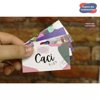 100 Cartões de Visita 230g Frente e Verso Brilho em Oferta na Shopee