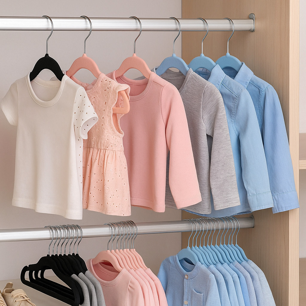 Kit Cabides Veludo Antideslizante Closet Guarda Roupa Organização Gancho Suporte Camisa Pendura Achadinhos