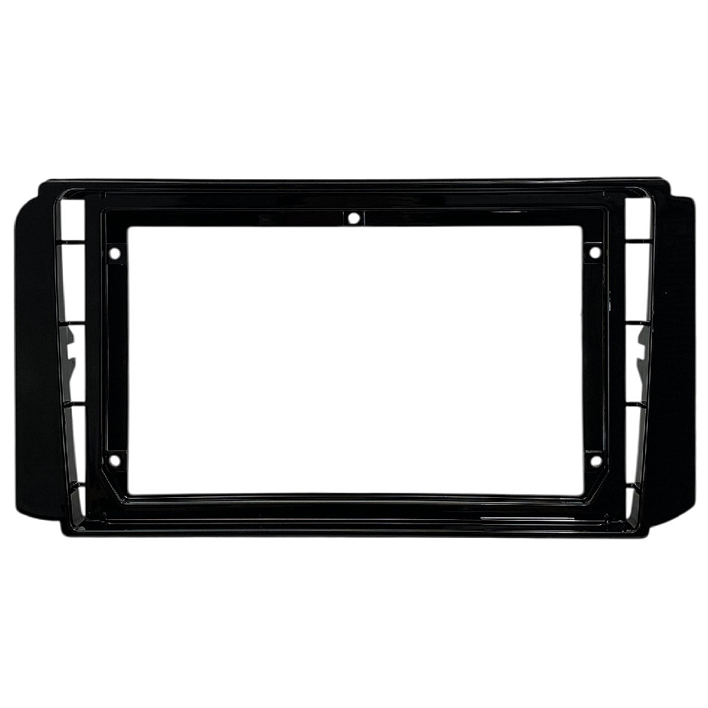 Moldura Painel Central Multimidia 9 Polegadas VW Polo Virtus T-Cross Nivus Black Piano