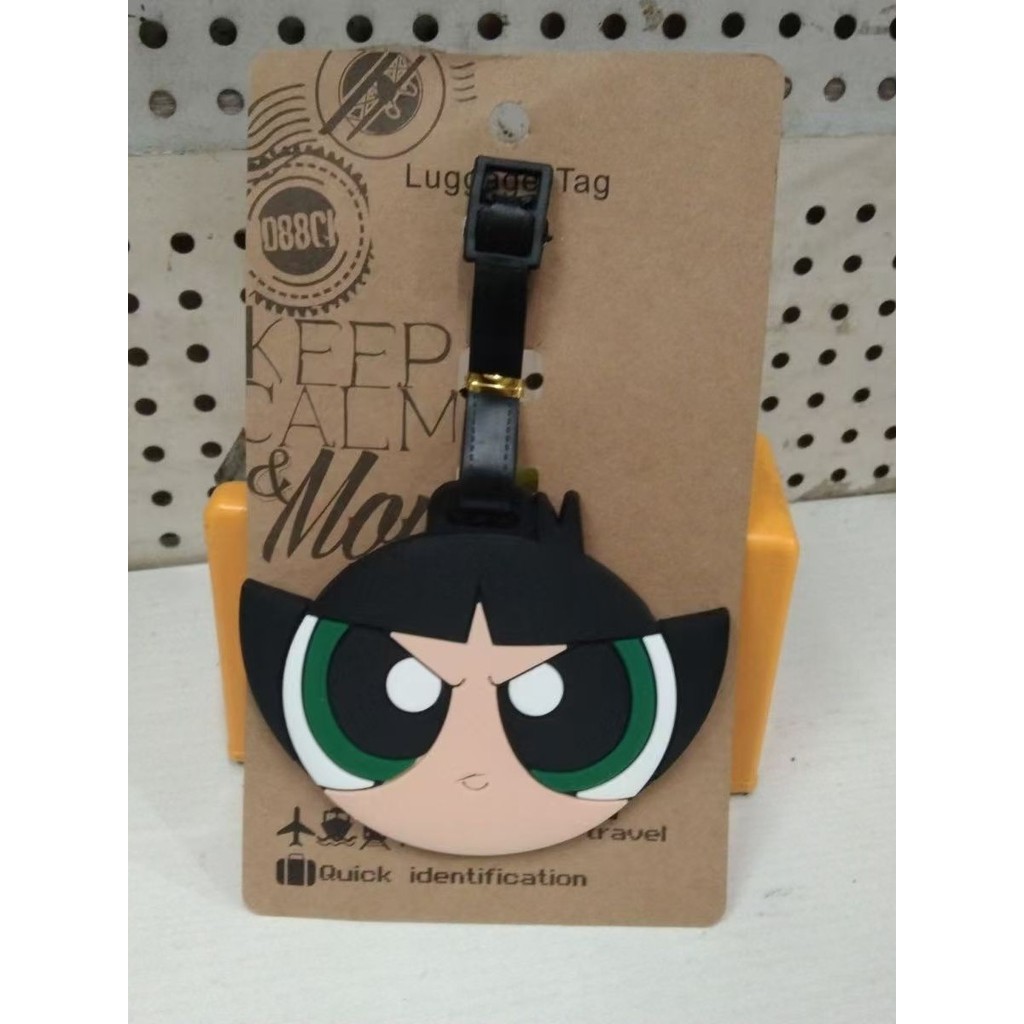 Etiqueta de bagagem fofa indispensável para viagem Etiqueta de bagagem para meninas Superpoderosas HRFZ