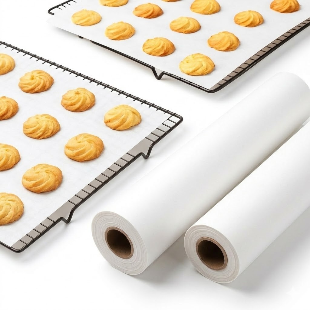 Papel Manteiga Antiaderente Premium Rolo 30cm Confeitaria Bolos Biscoitos Doces e Airfryer em Oferta na Shopee