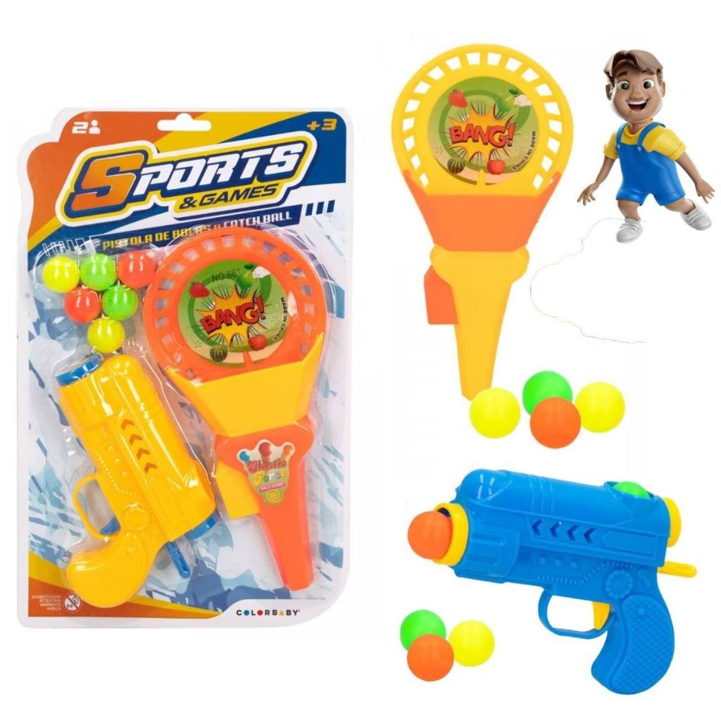 Brinquedo Lançador de Bolinhas - Brincadeira em Família Dute Toys DTY 1324 em Oferta na Shopee