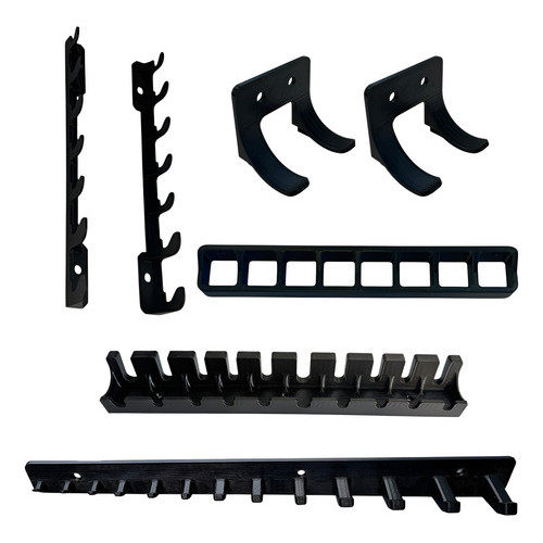 Kit Suportes Organizador De Ferramentas Universal 6 Peças - Completo - polyprint