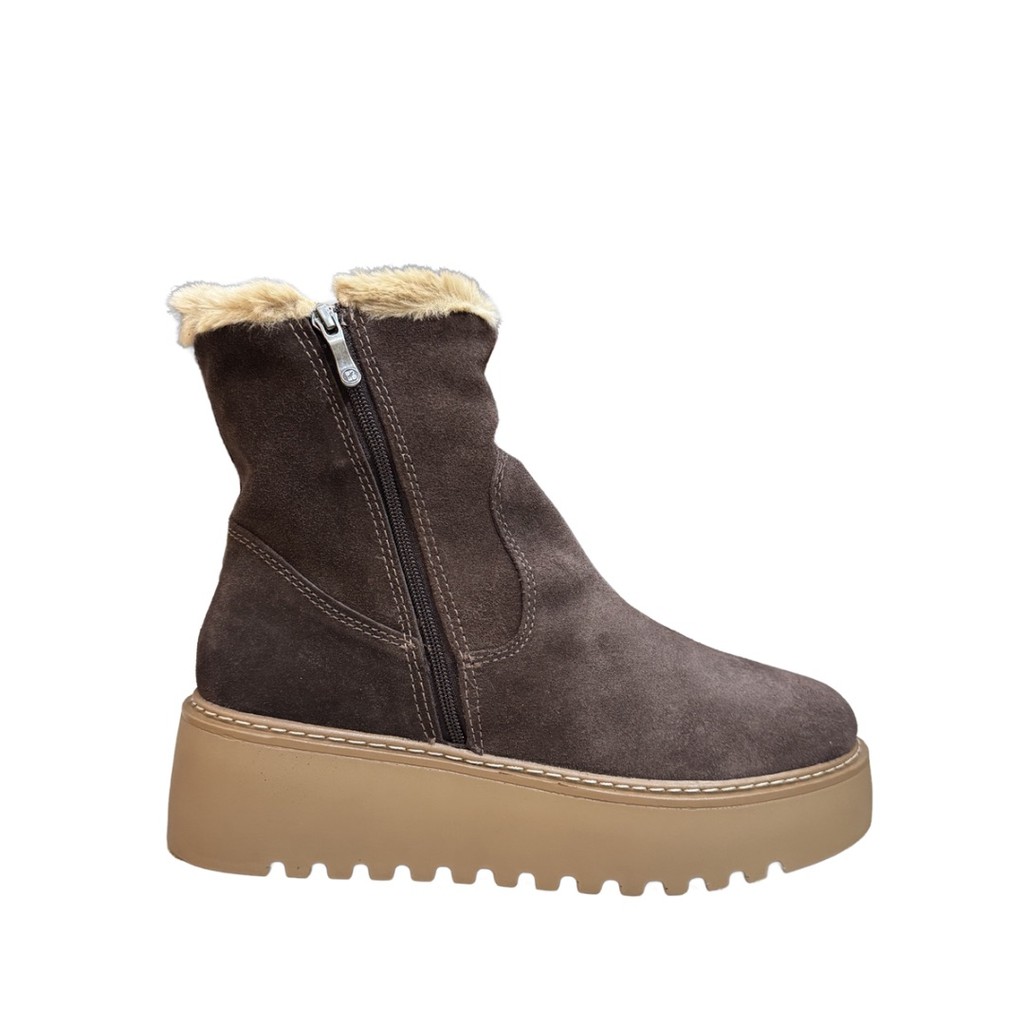 Bota Bottero 379202 Feminina Couro Curto Plataforma