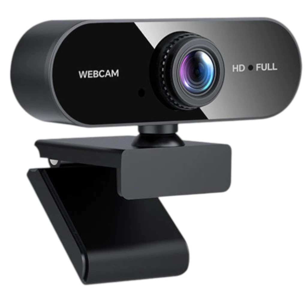 Webcam Computador Full HD Câmera 1080x1920p com Microfone 2mp USB Plug Play Home Office