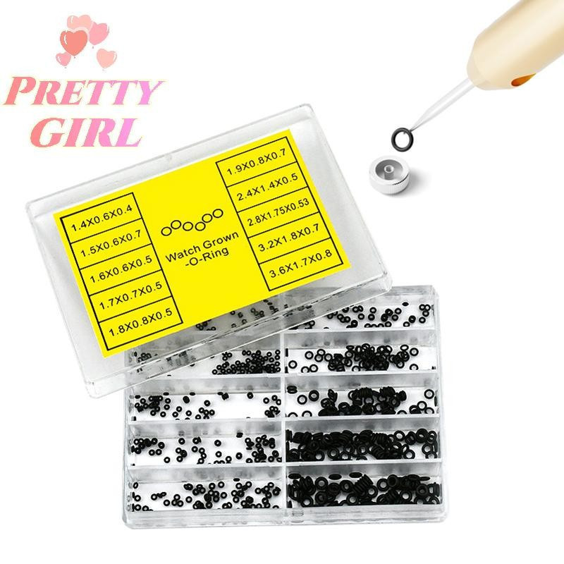 [Pretty ggirl] Nova Mini Arruela De Borracha O-Ring Watch Crown Relógios À Prova D'água Selos Parte Ferramentas De Repar