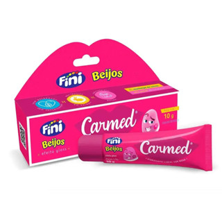 Hidratante Labial Beijos Efeito Gloss com Cor 10g Carmed Fini em Oferta na Shopee
