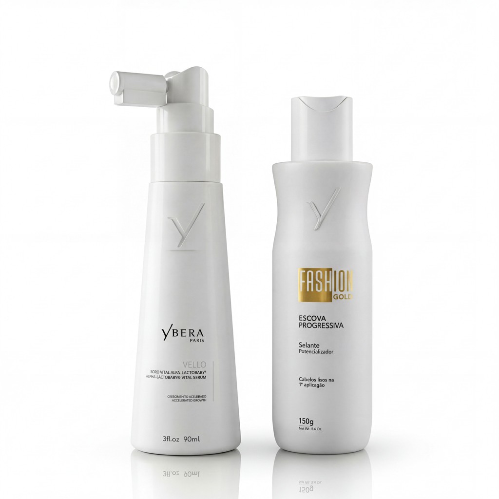 Escova Progressiva 150g + Tônico Capilar Vello 90ml - Ybera em Oferta na Shopee