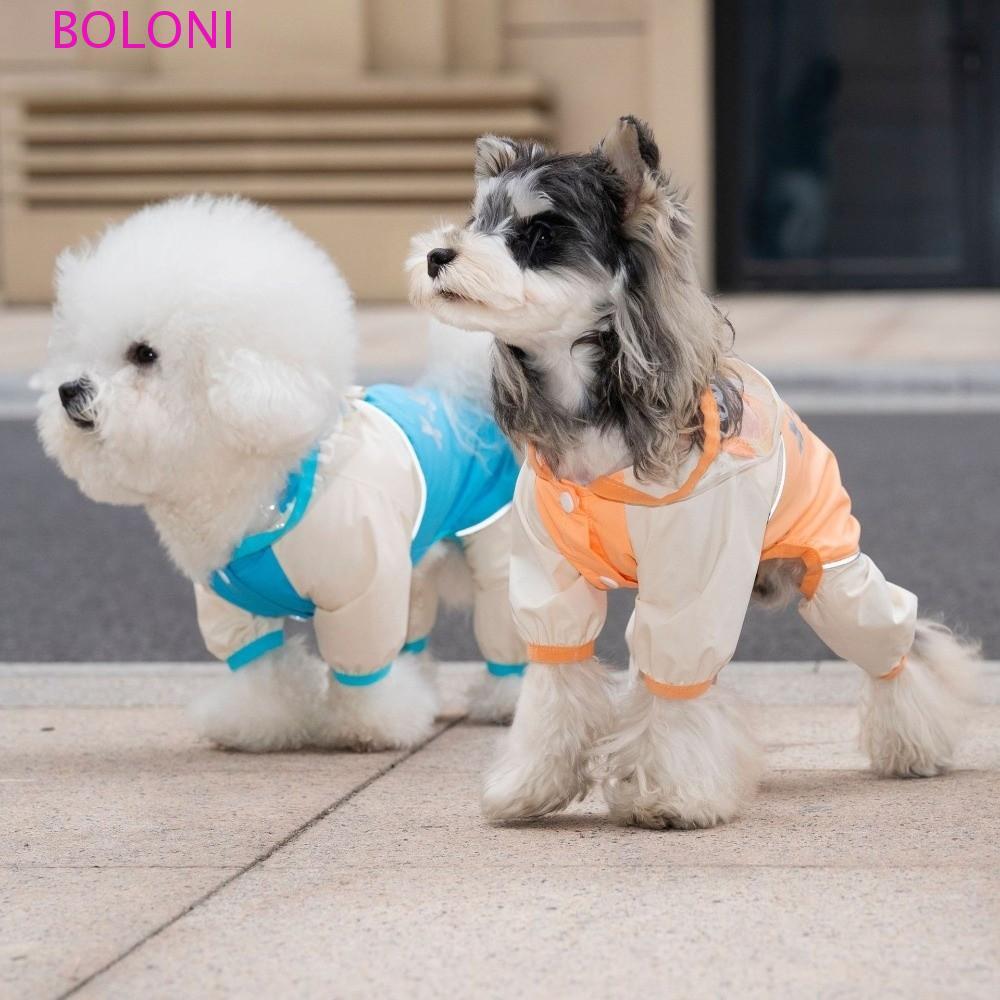 Capa De Chuva Para Cachorro BOLONI , À Prova De Vento Com Cobertura Completa Animais De Estimação De Quatro Patas , Impe