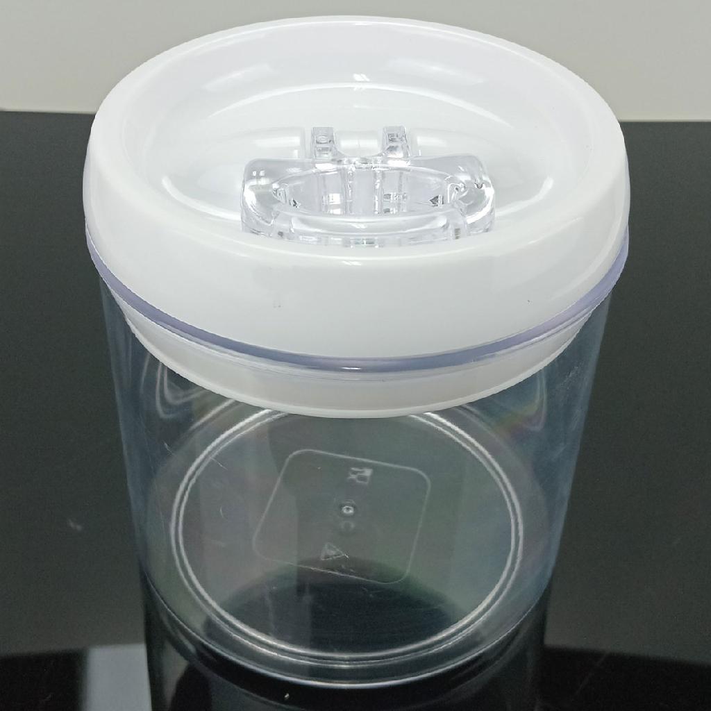 Kit 4 Pote Porta Mantimentos Pratik Hermético Plástico 900ml 13x13 Transparente