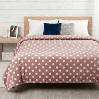 Manta Casal 2m Poá Antialérgico Soft Plush Super Macia em Oferta na Shopee