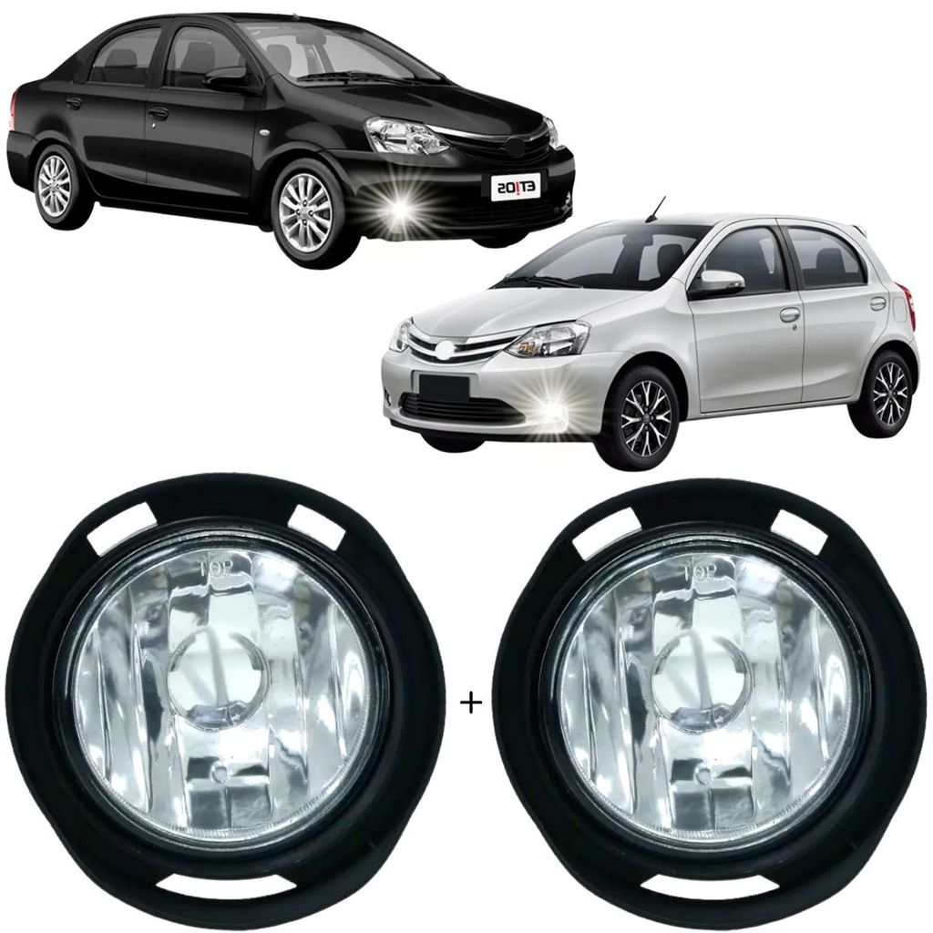 Par Farol Milha Neblina Auxiliar Etios 2013 2014 2015 2016 2017 2018 2019 2020 À 2021