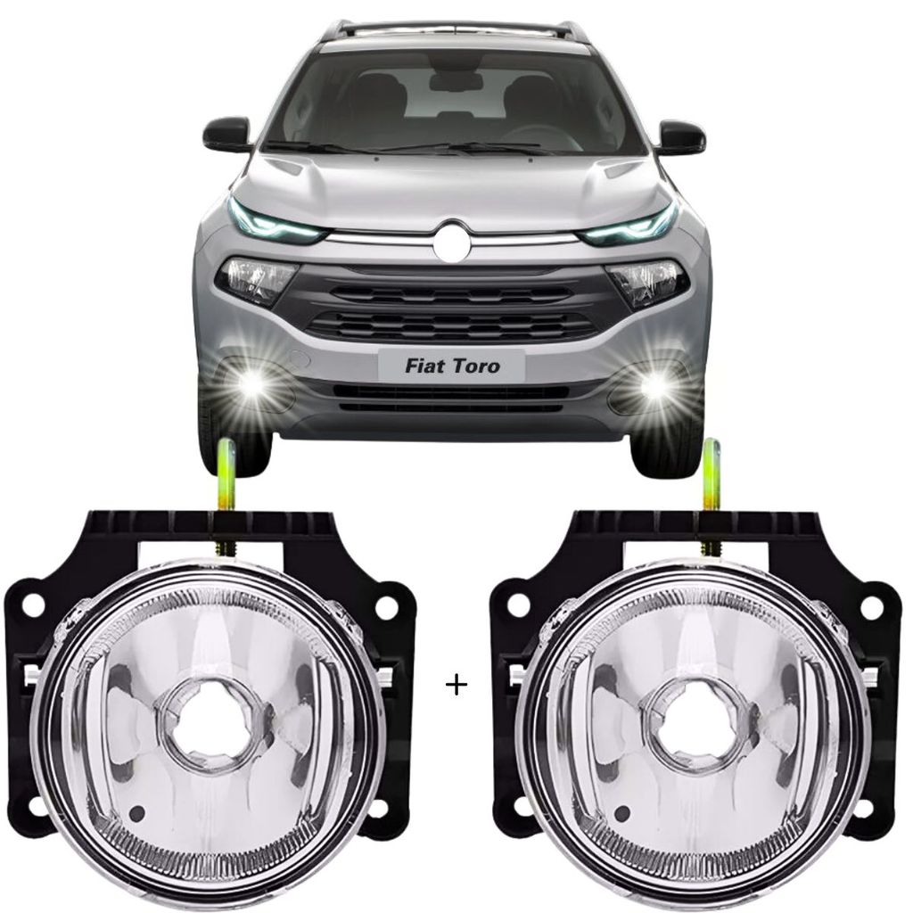 Par Farol Milha Auxiliar Para Fiat Toro 2016 À 2021 Uno 2016 à 2021