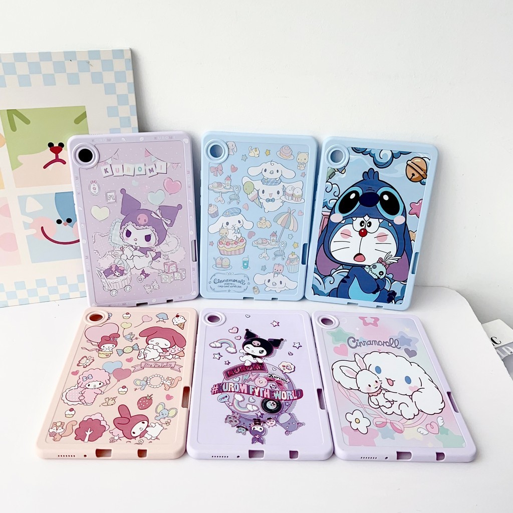 Para SAMSUNG Galaxy Tab A11 A9 A7 Lite 8.7 Polegadas 2025 Moda Bonito Dos Desenhos Animados Kuromi Caso SM-X133 X135 T22
