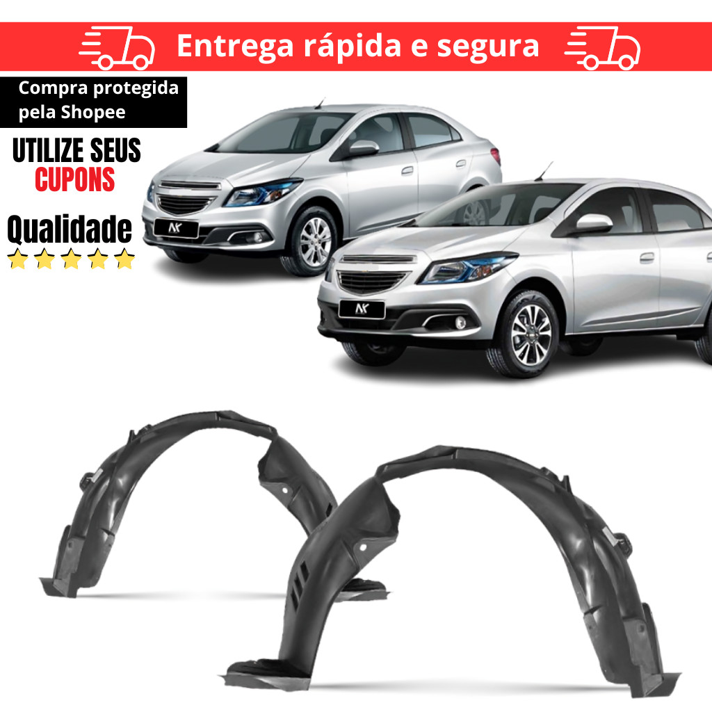 Par/Un Parabarro Dianteiro Onix Prisma 2012 2013 2014 2015 2016 2017 2018 2019 2020 em Oferta na Shopee