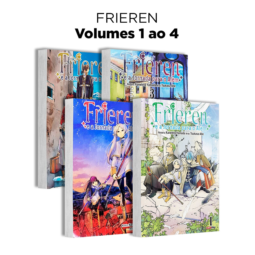 Mangá - Frieren e a Jornada para o Além - Kit com as edições 1 a 4 - Novo/Lacrado - Editora Panini em Oferta na Shopee