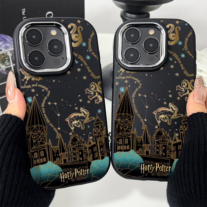 Capinha silicone harry potter para iPhone 11 12 13 14 15 16 17 pro max xr xs max 14 16 plus 17 air anti impacto