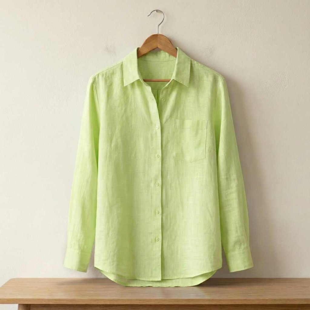 Camisa Social Alfaiataria Feminina de Linho