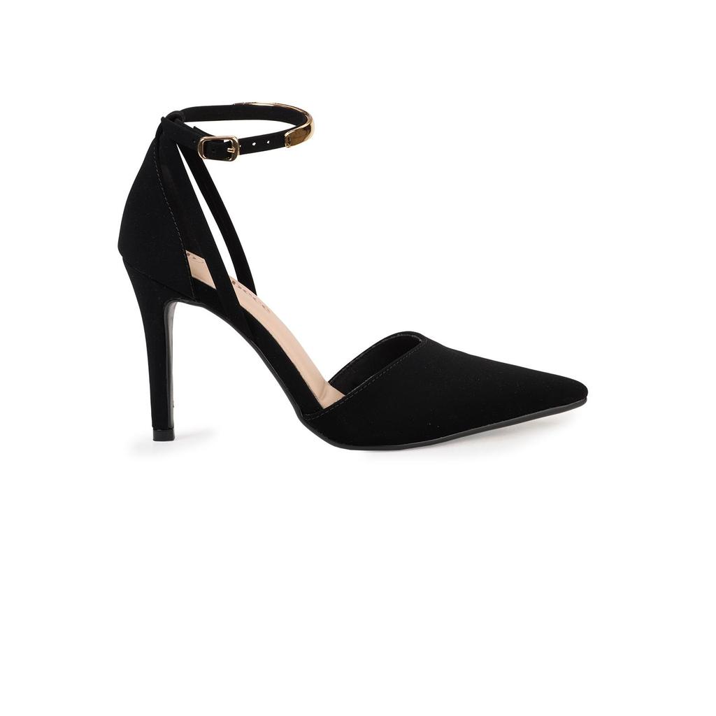 Scarpin Bebecê de Salto Alto com Tiras Cruzadas no Tornozelo em Oferta na Shopee