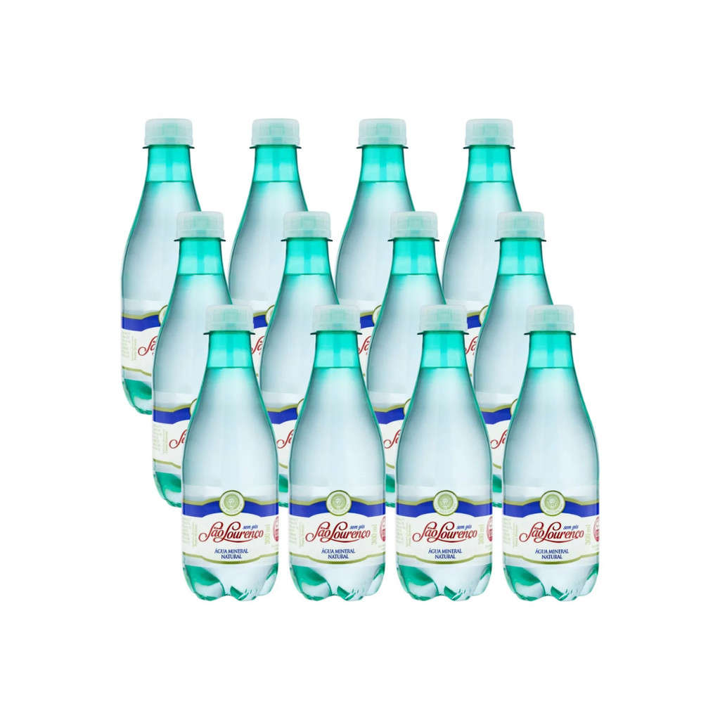 Agua Mineral Natural São Lourenço 300ml Sem Gás Pack Com 12