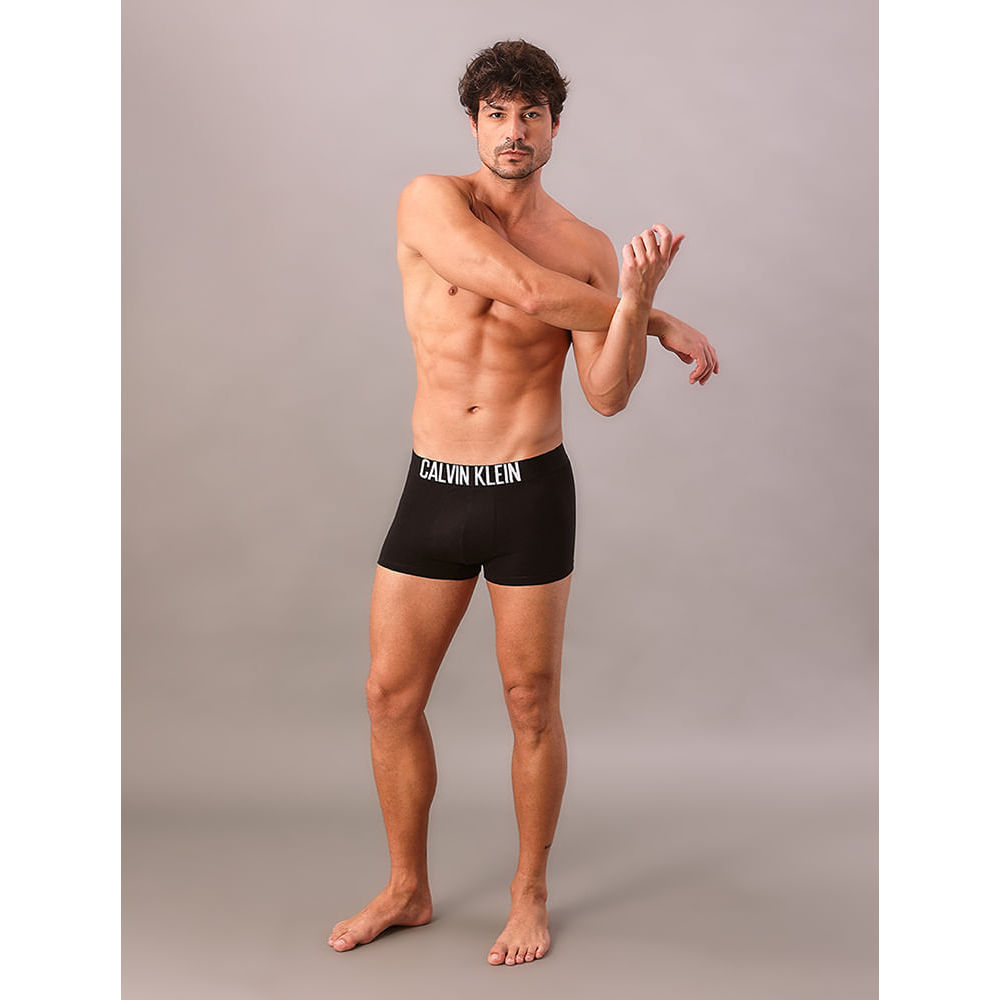 Kit 3 Cuecas Trunk Recycled Intense Power Calvin Klein Underwear - Preto
