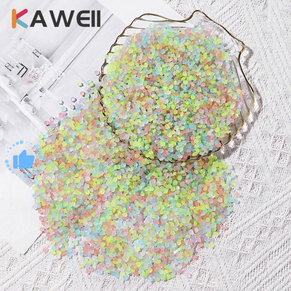KAWEII 1000 Peças De Areia Luminosa De 3-5 Mm , Pedra De Seixos Para Casa De Jardim , Gramado Externo Que Brilha Em Deco
