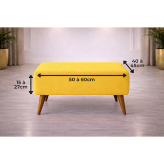 Capa Puff retangular 60x40cm – Premium ajustável resistente em Oferta na Shopee