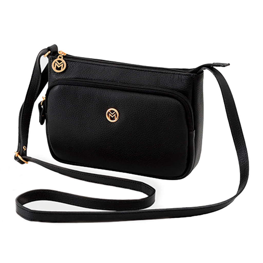 Bolsa Feminina Transversal Couro Legítimo Mariart Rosalina