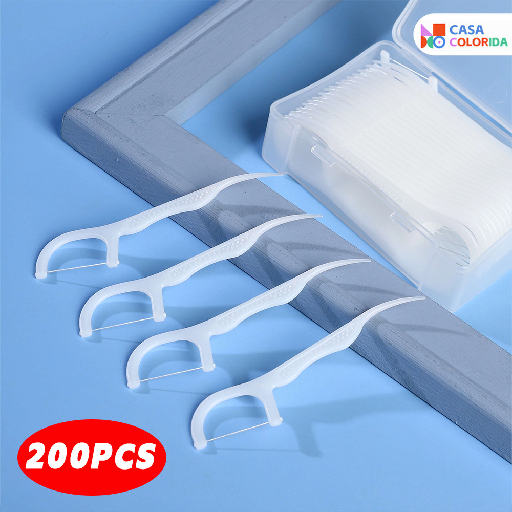 Fio Dental com Haste Arqueada Ultra Fina - Perfecto para Crianças e Adultos em Busca de Higiene Bucal