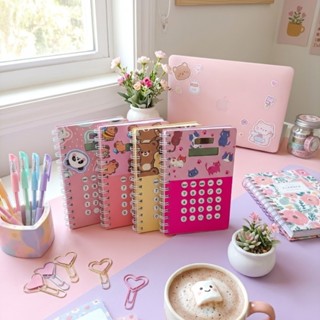 Caderno Caderneta Agenda Espiral com Calculadora Solar Embutida 80 Fls Coleção Animais Fofos em Oferta na Shopee