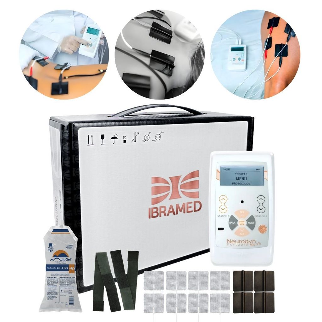 Eletroestimulador Neurodyn Tens/Fes Portátil 02 Canais em Oferta na Shopee