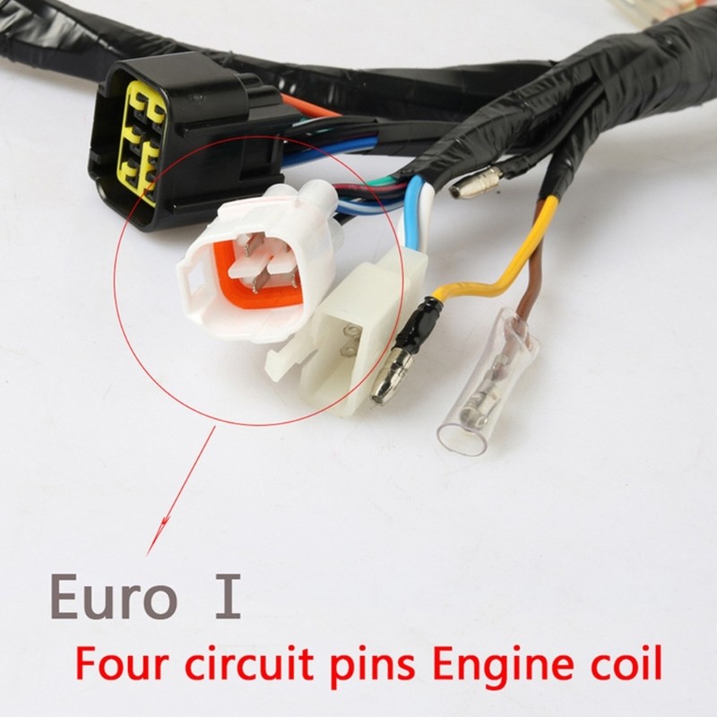 Estone Soquete Montagem Circuito Acessórios Moto Motocicleta Linha Fiação Veículo Para YBR125
