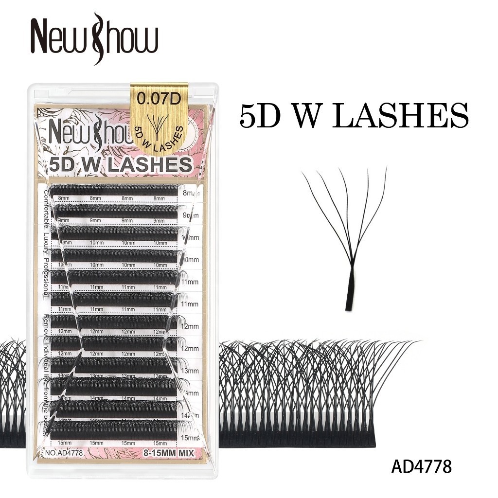 New Show Cílios W Original com Selo Fio W/ 5 D W LASHES 0.07C/D/DD/Extensão de Cilios Alongamento em Oferta na Shopee