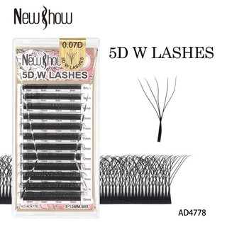 New Show Cílios W Original com Selo Fio W/ 5 D W LASHES 0.07C/D/DD/Extensão de Cilios Alo…