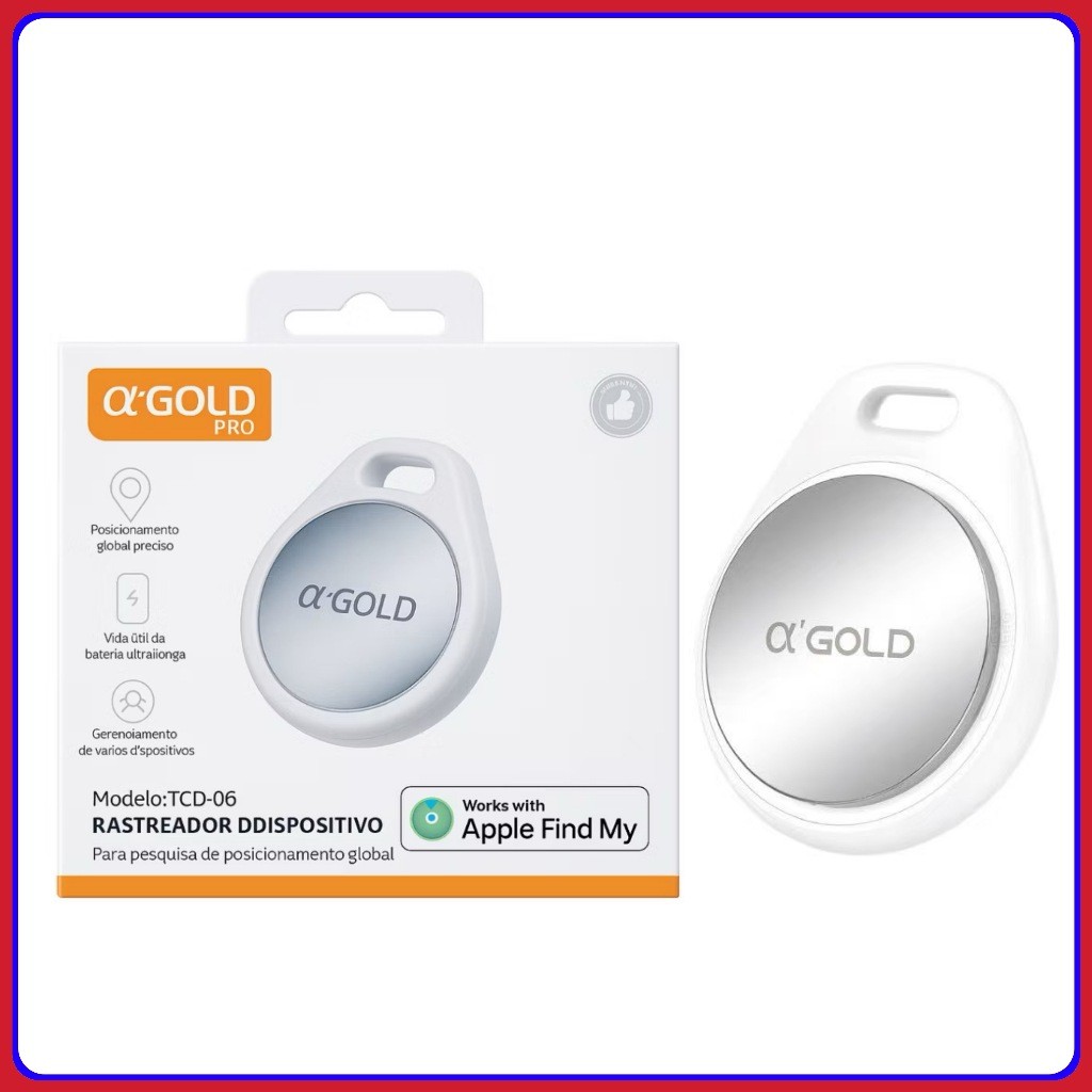 Smart Tag Rastreador GPS Localizador (Apple Find My) Air Tag Inteligente original A'GOLD TCD-06