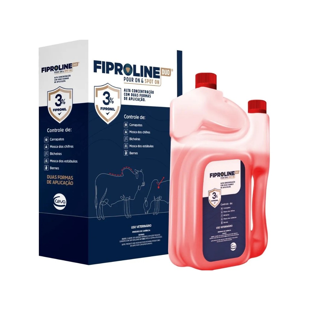Fiproline Duo Pour On e Spot On 250ml - Ceva